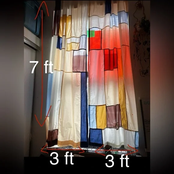 Handmade Pojagi Curtains - Picture 2 of 4